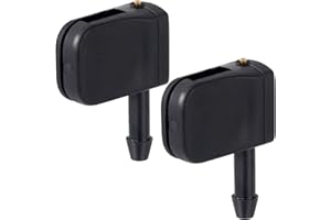 Mxxipp 2pcs 3-way Adjustable Aimable Car Front Windshield Washer Wiper Sprayer Arm Nozzles Replacement