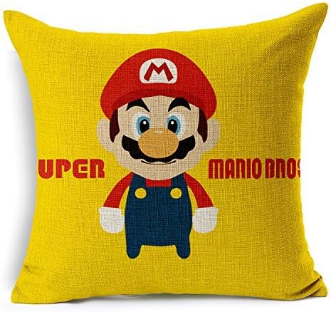 Sonder-Shop Super Mario Luigi Mushroom Corpse Fundas de Almohada de