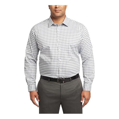 Van Heusen Men's Big Fit Dress Shirt Ultra Wrinkle Free Flex - Main Image