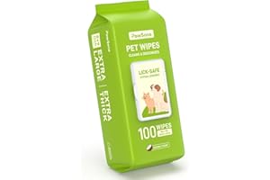 Hypoallergenic Pet Wipes for Dogs & Cats – Quick Clean & Deodorize Paws, Butt, Eyes, Ears, Face & Fur | Daily Grooming After 