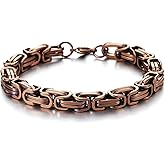 COOLSTEELANDBEYOND Mens Women New Stainless Steel Braided Link Bracelet Polished