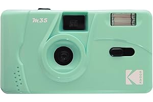 Kodak M35 35mm Film Camera, Reusable, Focus Free, Easy to Use, Build in Flash and Compatible with 35mm Color Negative or B/W Film (Film and AAA Battery NOT Included) (Mint Green)