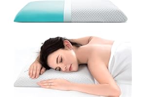 AOTOZE Thin Pillow for Sleeping | Thin Memory Foam Pillow | Flat Pillow for Sleeping Adult | Low Profile Pillow Stomach Sleep
