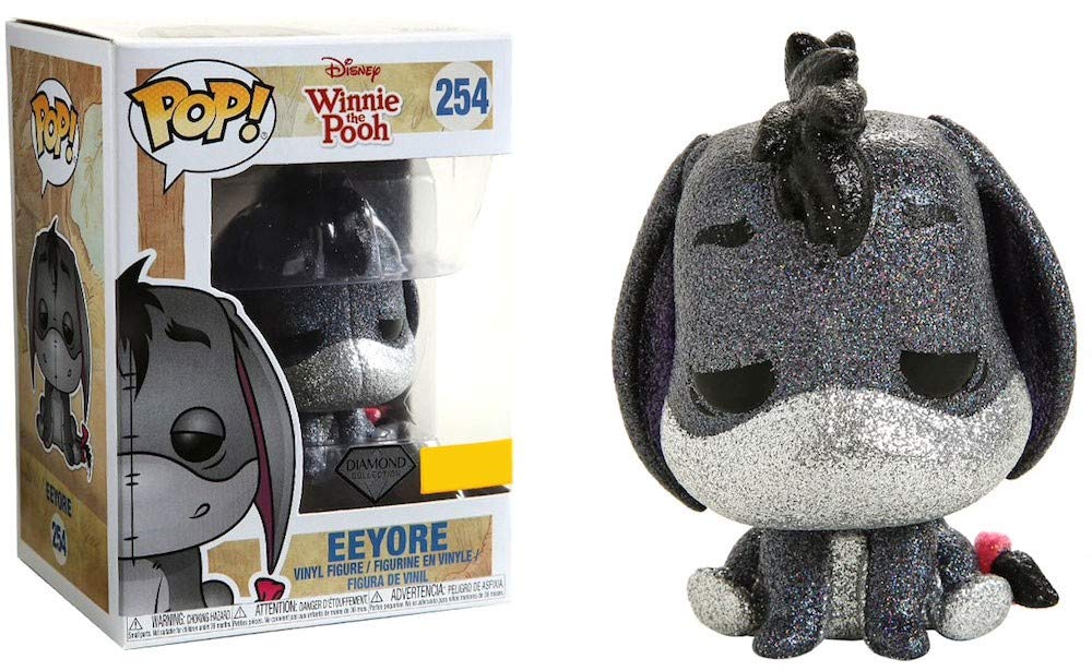 Pop! Funko Winnie The Pooh Eeyore Diamond Edition Exclusive, One Size, Black