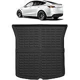 LDCRS Tesla Model Y Trunk Mat 2023 2022 2021 - All Weather Trunk Liner - Premium 3D Waterproof Trunk Cargo Liner Without Logo