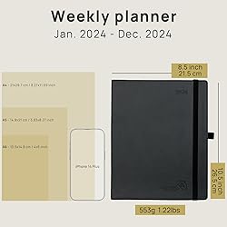 POPRUN 2024 Planner - 2024 Weekly Calendar with