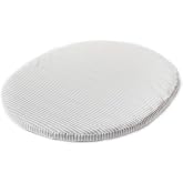 Stokke Sleepi Mini Fitted Sheet V3, Stripes Away Pebbles | Compatible with Sleepi Mini Mattress V3 - Washable - 100% Fine Cotton Percale