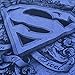 Superman Winged S Shield Logo All Over T Shirt & Stickers (Medium)