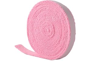 10M Cotton Towel Grip Tape for Badminton & Tennis Rackets – Self-, Sweat-Absorbent, Anti-Slip Overgrip Wrap, 3 cm Wide, Fits 