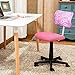 ANJI Swivel Mesh Back Kids Desk Chair with Adjustable Seat Office Task Chair Pink