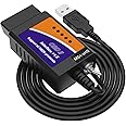 ELMconfig ELM327 OBD2 USB Adapter for Windows, OBD2 Scanner Diagnostic Coding Tool with MS-CAN/HS-CAN Switch for Ford Lincoln Mazda Mercury Series Vehicles