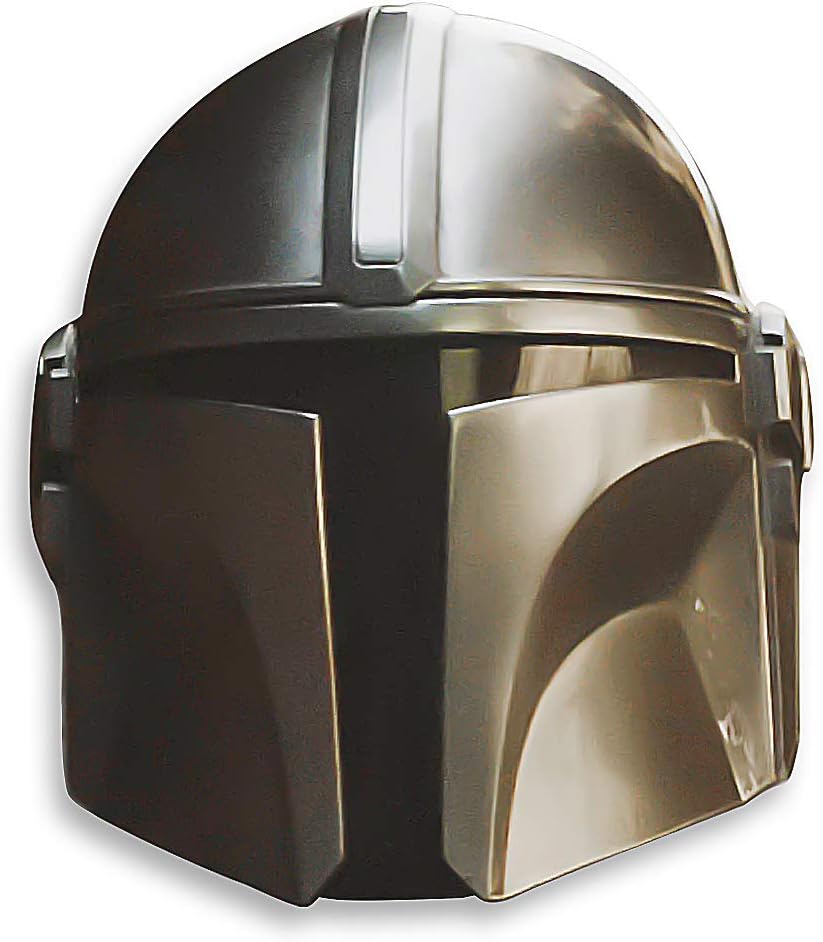 Haho The Mandalorian Helmet Star Wars COS Play Injection Molded Model PVC Silver White