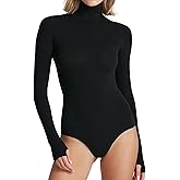 commando - Ballet Long Sleeve Turtleneck Bodysuit | Soft Shapewear Turtleneck Bodysuit | One Size Fits Most| Machine Washable