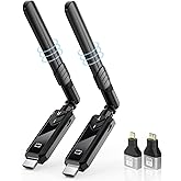 Wireless HDMI Transmitter and Receiver, Support Wireless Receiving 2.4/5G 500M/1313FT 1080P Full HD, for Streaming Videograph