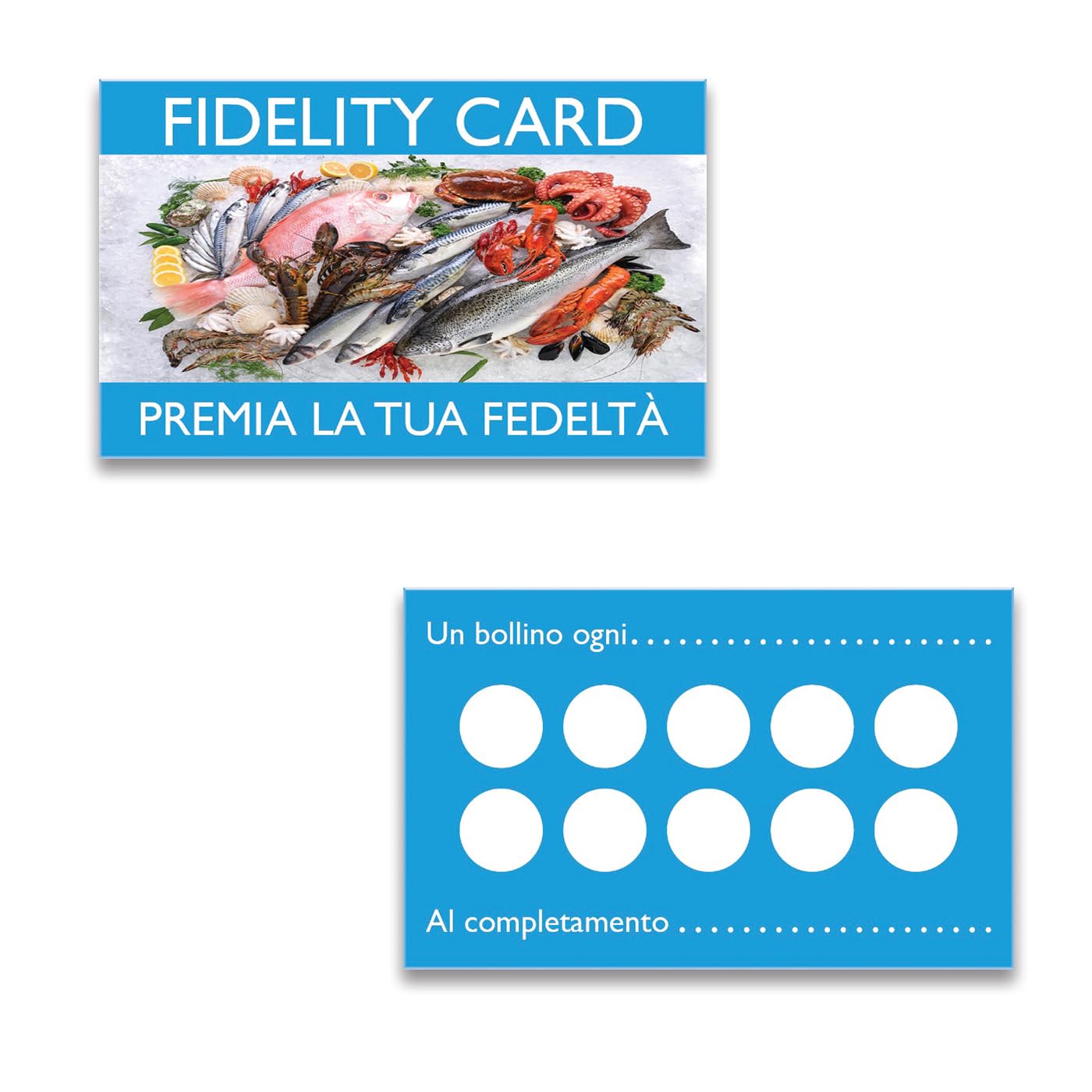 Loyalty Cards 10 Multipurpose Design Boxes for Beauticians Hairdresser Masseuse Shops Bars Barbers, Fidelity Card Multipurpose Printed on Paper 350 g Loyalty Your Customers (50 Pieces)