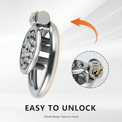 Flat Chastity Cage with CBT Spikes Adults Sex Toys Penis Lock with Silicone  Catheter for Men New Small Cock Cage SM Extreme Bondage Testicular Torture  Devices (40mm) in Saudi Arabia | Whizz