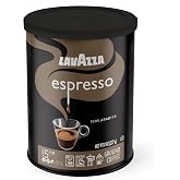 Lavazza Espresso Ground Coffee, Medium Roast, 100% Arabica, 8 oz Tin (Pack of 6)