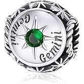 Zodiac Sign Charm fit Charms Bracelet 925 Sterling Silver Charm Birthday Charm 12 Constellations Charms For pandora Bracelets