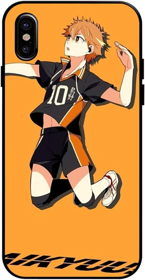 Haikyuu Case for iPhone,to The Top iPhone 11 Tempered Glass Phone Cover,Volleyball Boy Hinata Shoyo-a iPhone 7/8