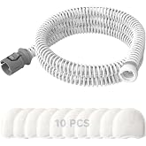Replacement CPAP Tubing for ResMed AirMini Tube &amp; 10-Pack Airmini Supplies Filters Combo, as Flexible as OEM | Compatible with ResMed Airmini CPAP Machine &amp; P10 Nasal Pillows &amp; N20 &amp; N30 Nasal Masks