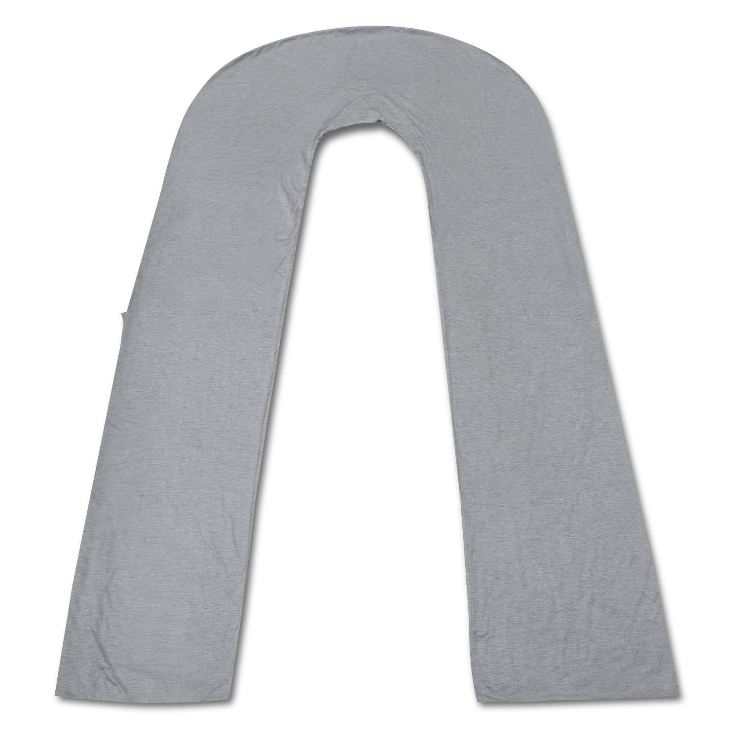 Photo 1 of Meiz Pregnancy Pillow Cooling Cover, U Shaped Pregnancy Pillows Cover, Cooling Silky Jersey Cover, Grey