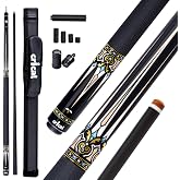 CRICAL CXD Series Carbon Fiber Pool Cue, Low Deflection, 58 Inch | 12.5mm tip, Pro Taper shaft, precise control, easy stroke feel for adults