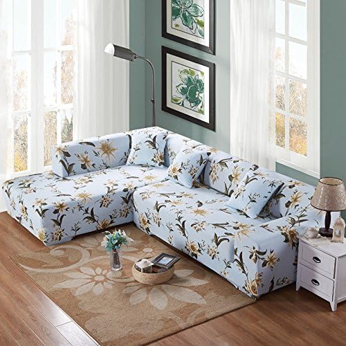 KateBastB Elastic Anti Wrinkle Couch Covers,Stylish Sofa Slipcover 1- 4 Seat Soft Lightweight Slip Resistant Sofa Furniture Protector Cover Fit Many Popular Sofas
