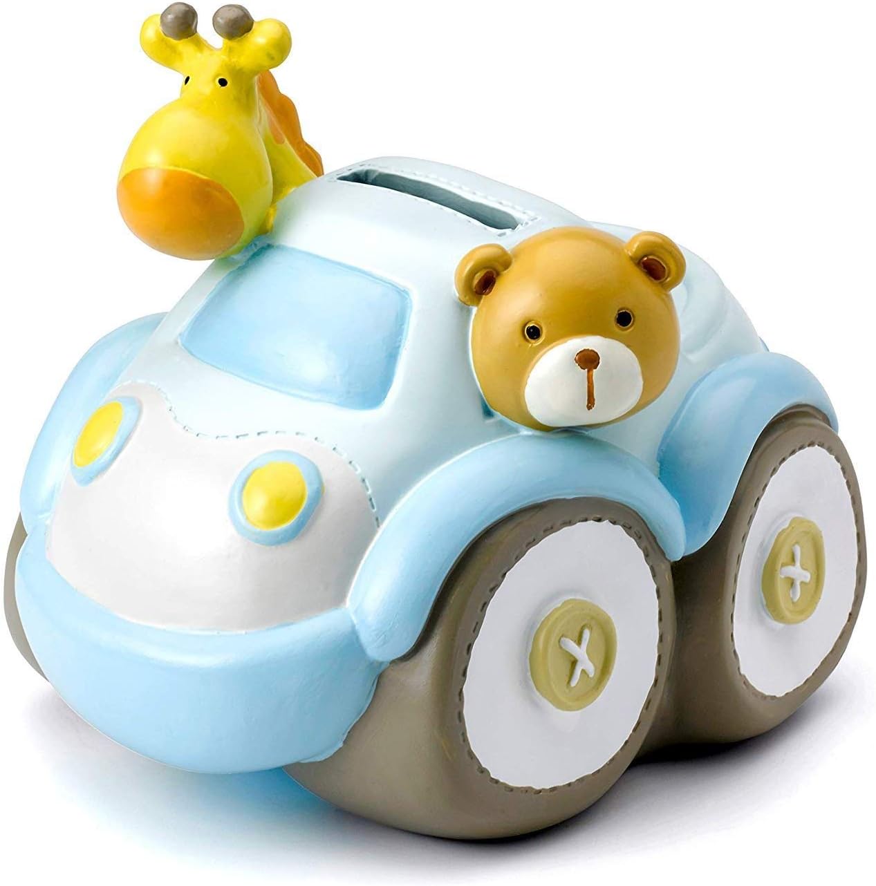 Mousehouse Gifts - Safari Car Piggy Bank, Car Money Box for Children's Savings, Multicolor, large