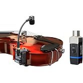 Xvive U9 Violin Mandolin Instrument Microphone Wireless System 2.4 GHz Wireless Microphone Transmitter and Receiver for Violin and Viola, Mandolin