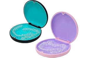 Retainer Case,Cute Slim Aligner Case Compatible with Invisalign,Customized Magnetic Closure Orthodontic Retainer Box (1PC Pin