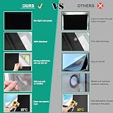 Machine-Ya 100% Blackout Blind 145x250cm Nano Tape Cut to Fit Windows view 4