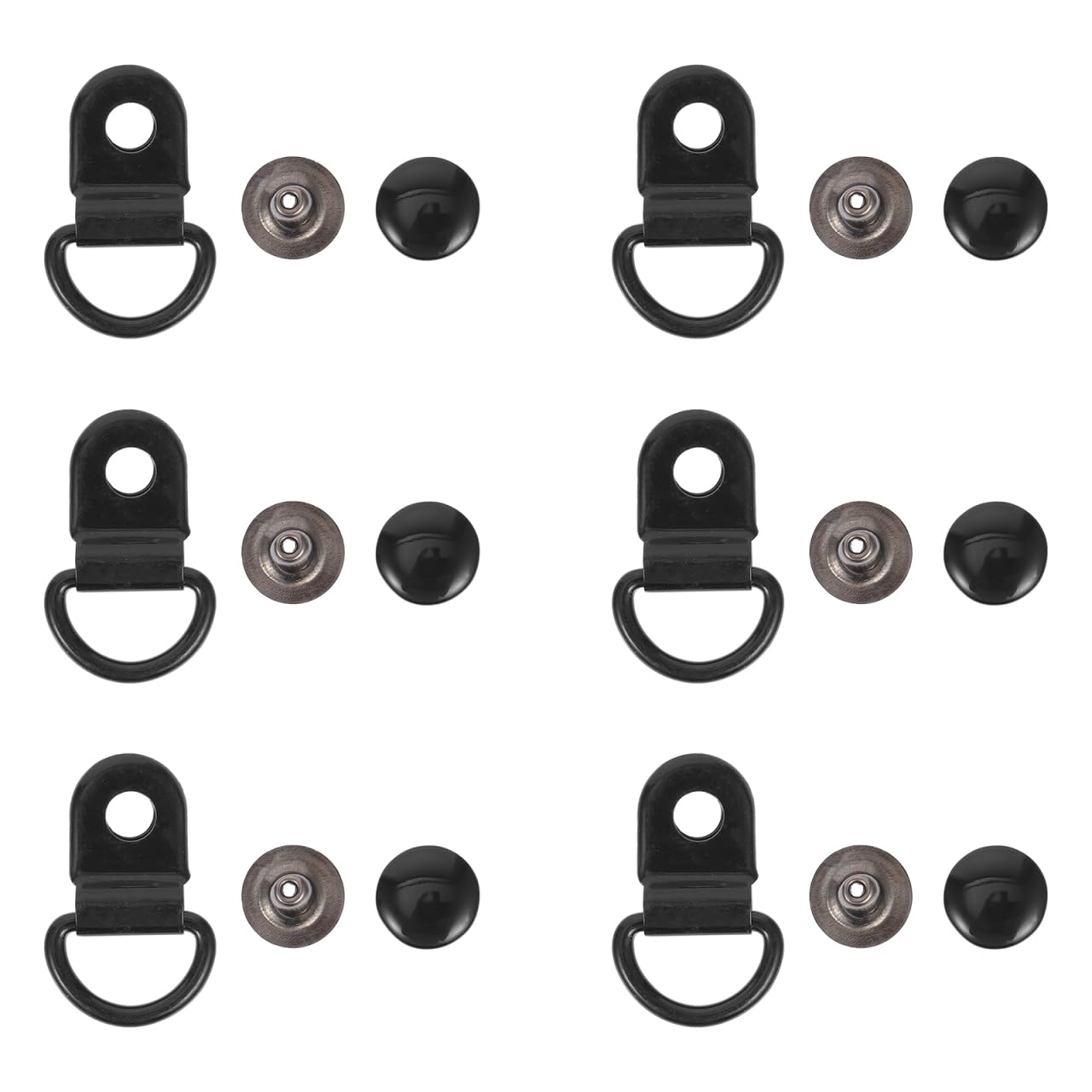 Artibetter Replaceable Handbag Buttons and Reusable Buckles Set 30 Pieces for Shoes Bags Accessories Compact Detachable Hardware 0.55X0.35X0.20In