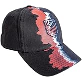 Desert Cactus US Soccer Baseball Hat USMNT United States Men's National Team Brimmed Embroidered Hats Cap Adjustable Cloth Strap Adult (USA Soccer-Style E1, Black)