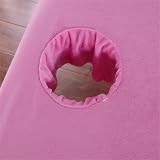 Highdi Massage Bed Sheet with Face Hole, Grey, 190x80cm, Washable view 2