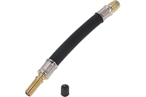 Hihaha Tire Inflator Extension Tube Air Pump Extend Hose Adapter Tire Valve for Car Motorcycle Bicycle Durable Rubber 5.51inc