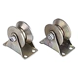 2pcs V Shaped Wheel for Sliding Door Steel Track