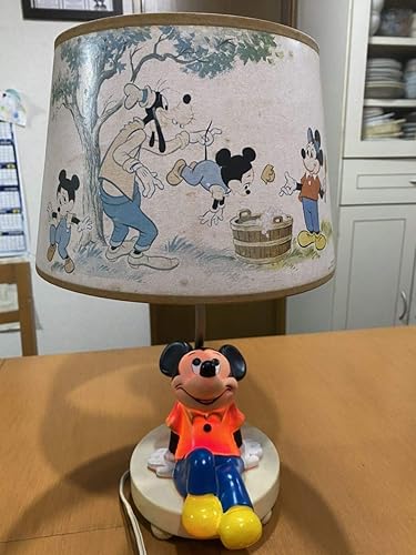 Amazon Co Jp ディズニー ミッキーマウス 照明 ランプ 卓上ランプ 卓上スタンド ライト 電気スタンド ビンテージ アンティーク ホビー