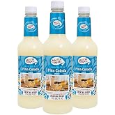 Master of Mixes Pina Colada Drink Mix, Ready to Use, 1 Liter, 3 Pack | Fresh Pineapple &amp; Creamy Coconut Finish | Cocktail &amp; Mocktail Drink Recipes, Pour Ready, Consistent, Smooth Mixing Texture