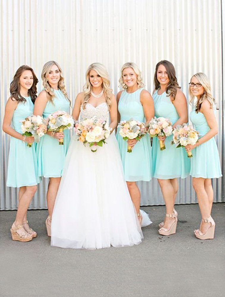 aquamarine bridesmaid dresses