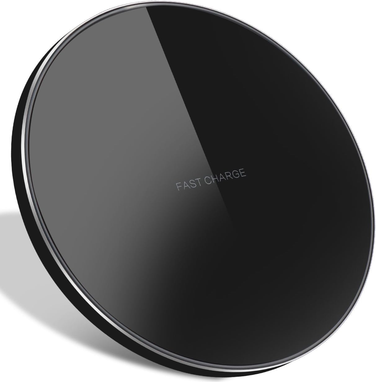 Limxems Wireless Charger 10W Fast Charging Pad Compatible with iPhone XS/XS Max/XR/X / 8/8 Plus, Fast Charging for Samsung Galaxy S9 /S8 /S7 /S7 Edge/Note 8 - Black