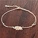 316L Stainless Steel Sandal Beach Adjustable Anklet Bracelet for Women (Elephant)