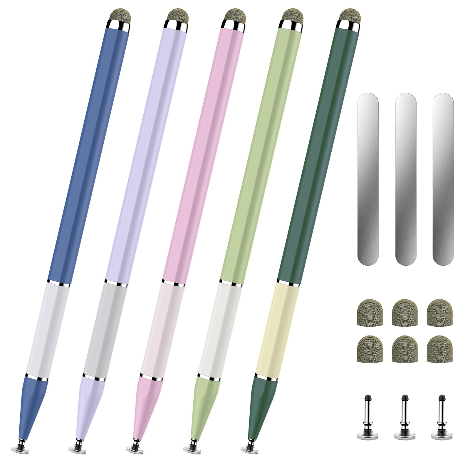 Photo 1 of Bopomofo Stylus Pen for Touchscreen,5 PCS 2-in-1 Magnetic Stylus Pen High Sensitivity & Precision Stylus,Extended Pen Body Design,Compatible with Touch Screens(9 Tips + 3 Magnetic Sheets)