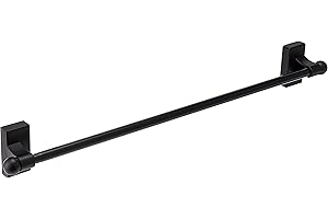 Rod Desyne Mag-12 Magnetic Curtain Rod, 17-30", Black