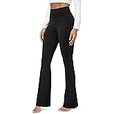 ODODOS Cloud Feeling Flared Yoga Pants for Women, High Waist Casual Bootleg Lounge Pants, 30"/32" Inseam