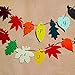 Supla 120 PCS 12 Styles Maple Leaf Fall Die Cuts Leaf Cut Outs with Holes Hang Tags with Strings Attached Favor Tags Gift Tags Treats Tags with Ribbons for Fall Wedding Halloween Party Wishing Tree