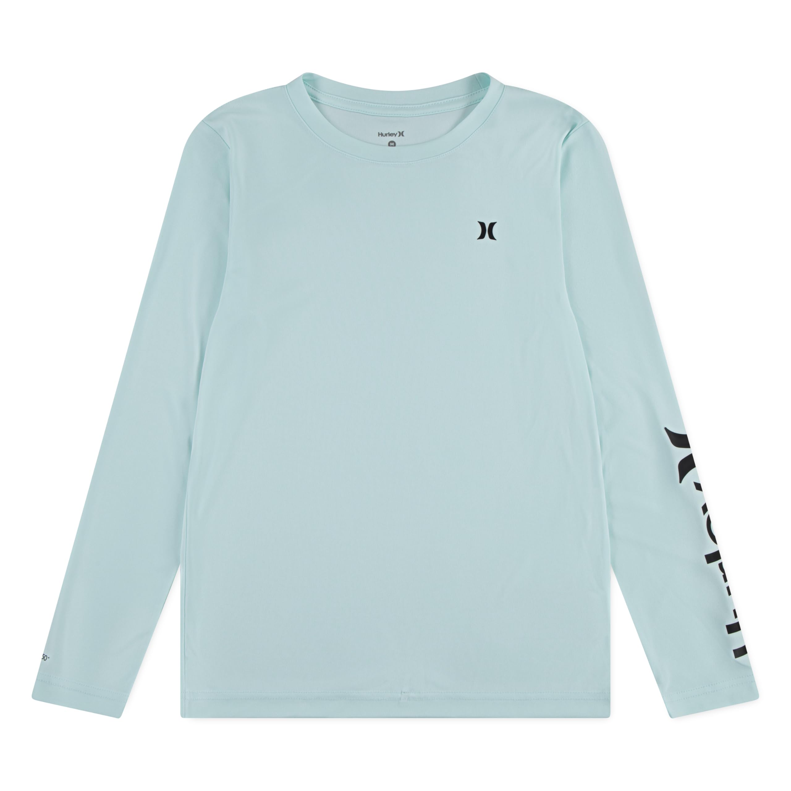 Photo 1 of Hurley Boys' Long Sleeve UPF 50+ Rash Guard Swim Shirt, Mint Candy Heather