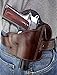 The Ultimate Leather Gun Holster | 3 Slot Pancake Style Belt Holster | Handmade in The USA! | Fits All 1911 Style Handguns Relentless Tactical | Brown Left Handed