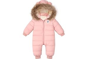 Fumdonnie Baby Girl Winter Snowsuit Newborn Boy Warm Coat Toddler Snow Suit Infant Clothes
