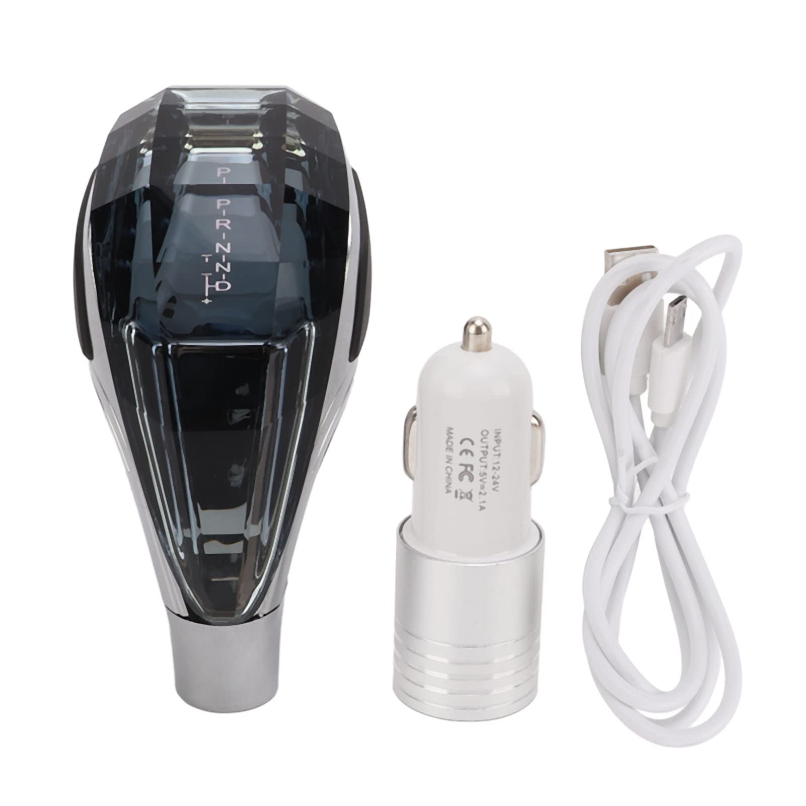 Photo 1 of Touch Activated LED Crystal Gear Shift Knob, 7 Color Automatic Switch for M10 M8 Car Shifter Lever