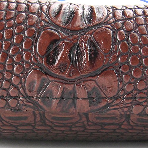 image for Oumurs Alligator Synthetic Leather Suction Cup Passenger Pillion Pad S